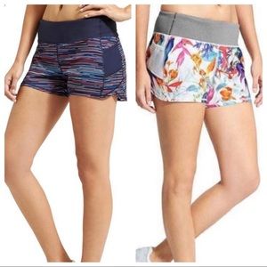 2 Athleta XS athletic shorts